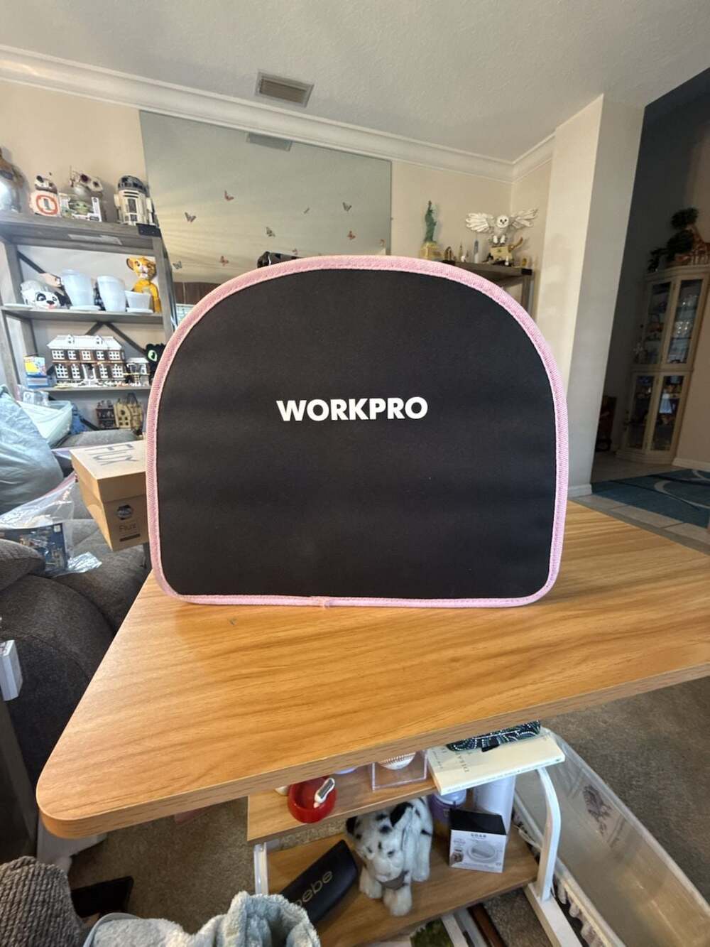WORKPRO Pink Household Tool Set with Portable Round Pouch